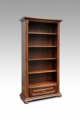 Biblioteka. Regał biblioteczny na książki - dąb barwiony