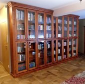 Segment na książki. Regał biblioteczny przeszklony.